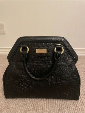 Brahmin Croc-Embossed Structured Bag